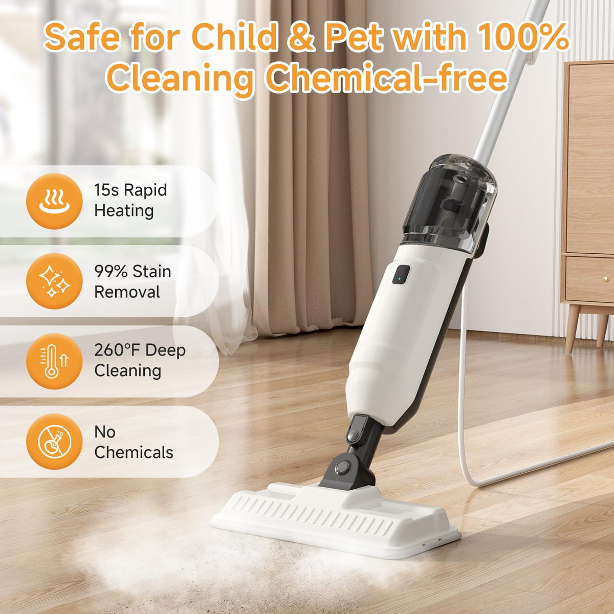 260°F Steam Mop Cleaner 16.9oz F3266