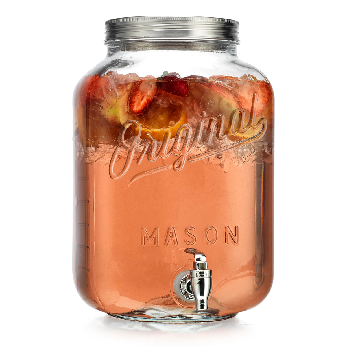 2 Gallon Glass Drink Dispenser with Spigot D327100