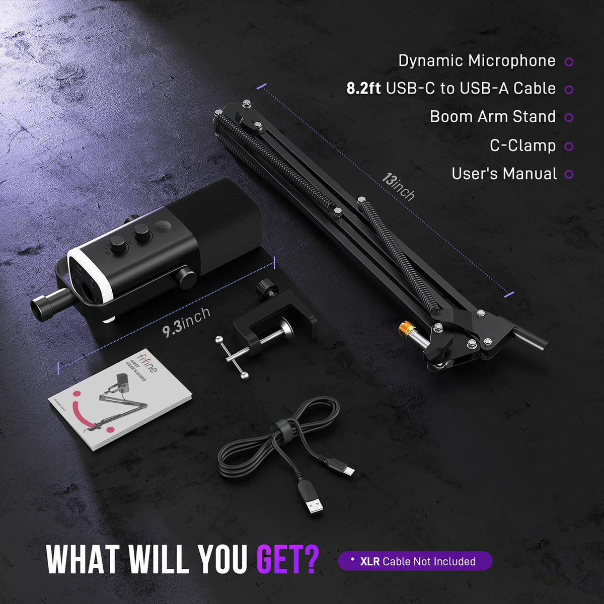 Dynamic XLR/USB Gaming Microphone Set I343