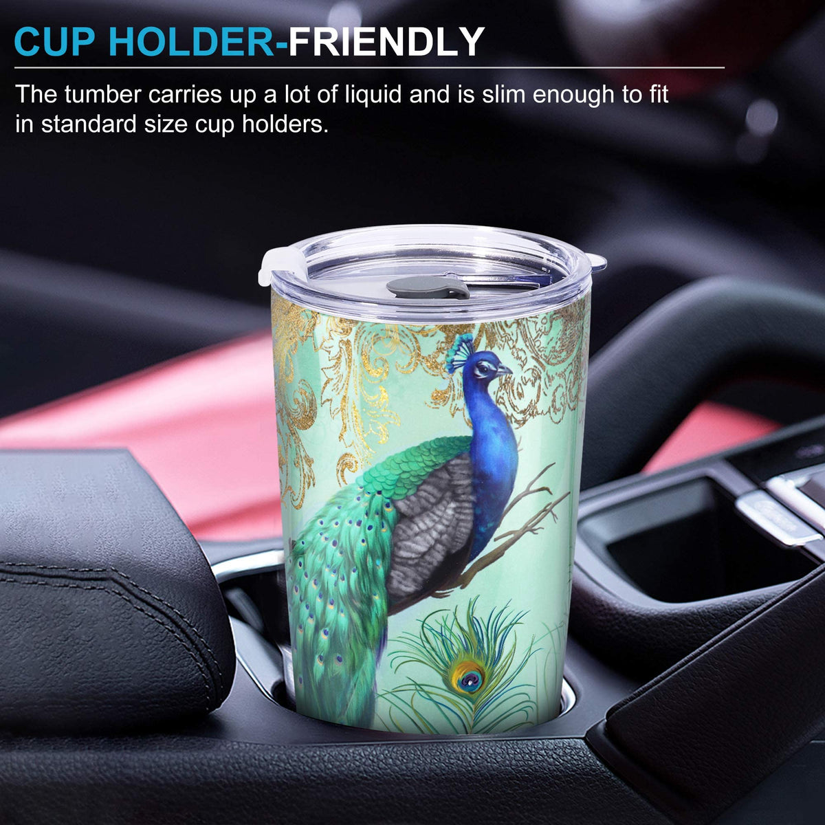 20 oz Insulated Stainless Steel Tumbler with Straw Lid K287
