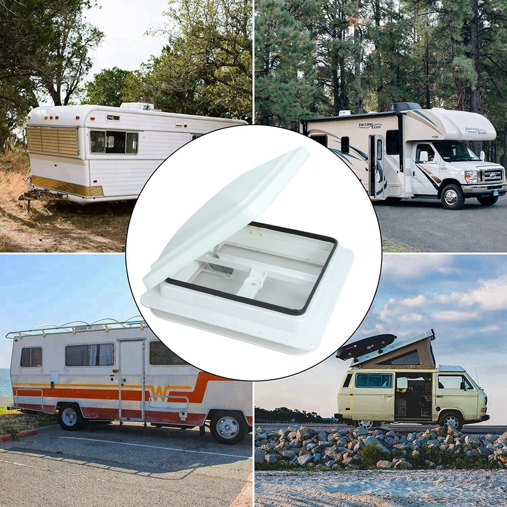14" RV Roof Vent with White Lid I294