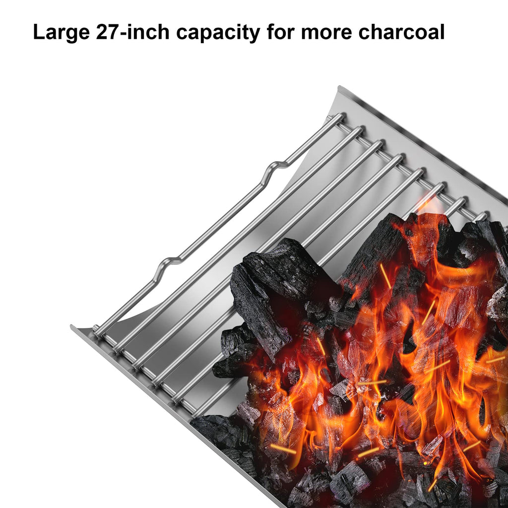 Stainless Steel 27 Inch Charcoal Ash Pan Replacement Parts S6666