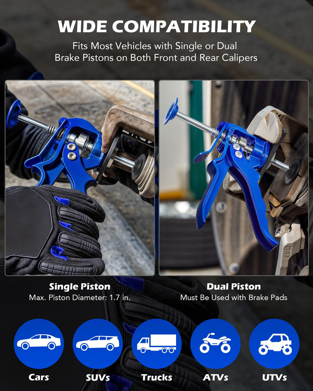 Blue Brake Caliper Compression Tool J839