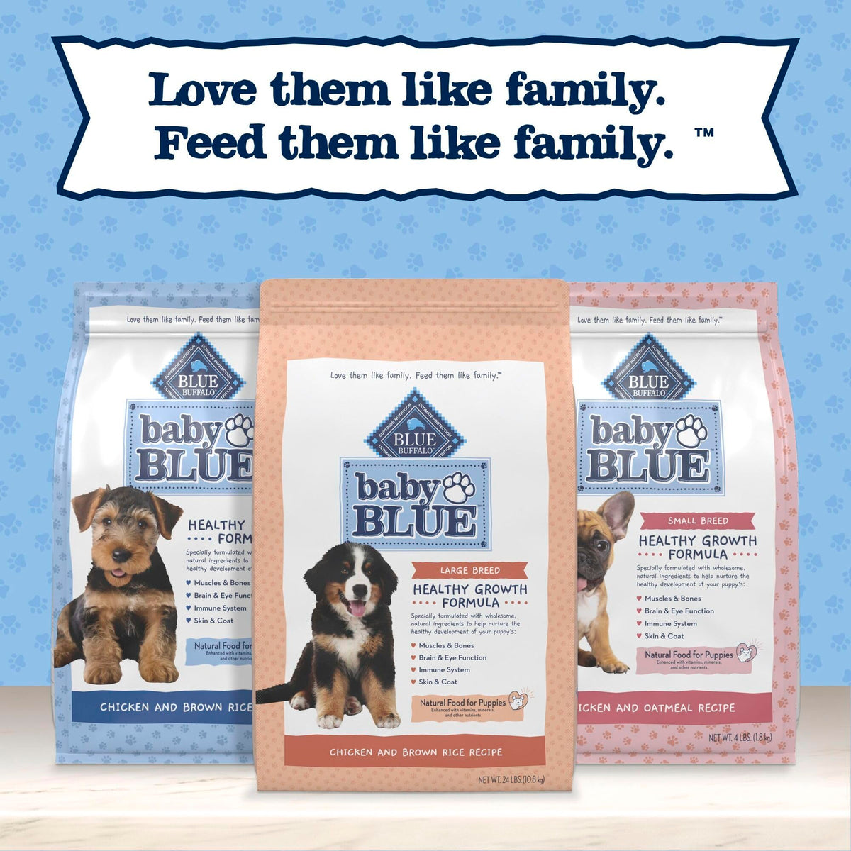 Large Breed Puppy Dry Dog Food Chicken and Brown Rice 24-lb Bag H8867