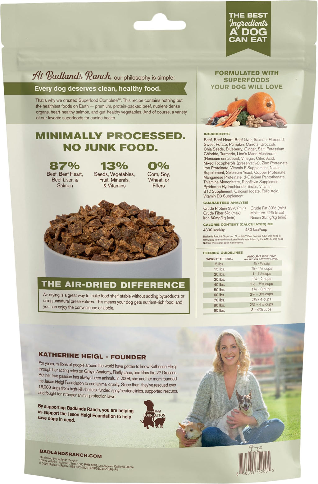 Air-Dried Beef Dog Food 24 oz T168