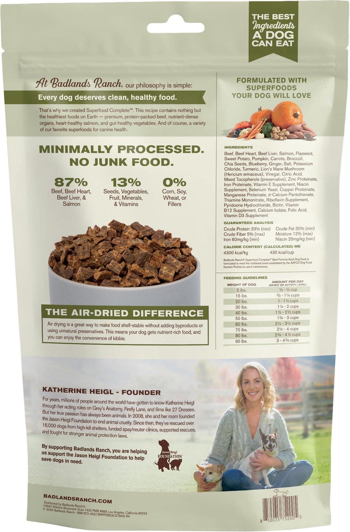 Air-Dried Beef Dog Food 24 oz T168