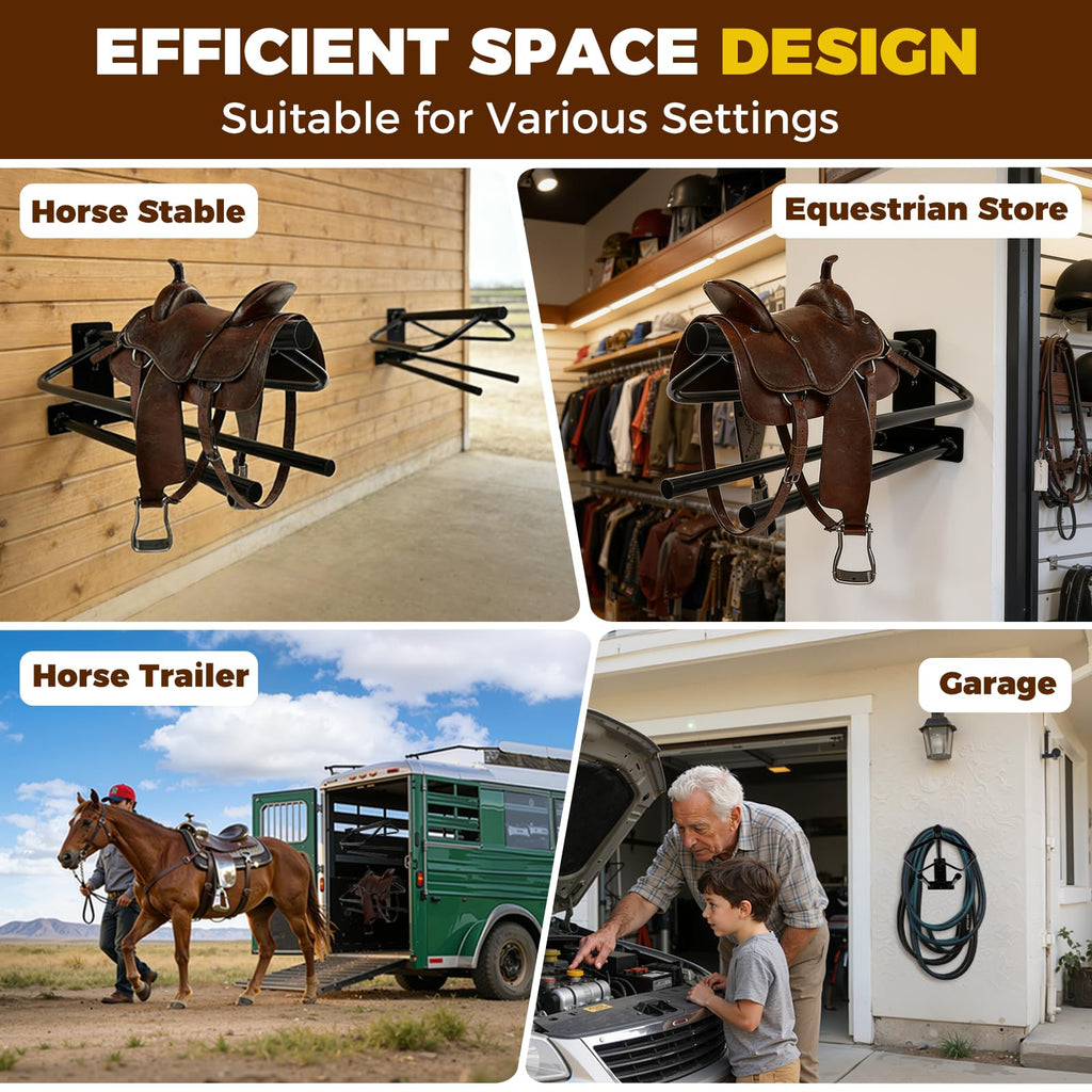 2 Pack Wall Mounted Saddle Rack G34278