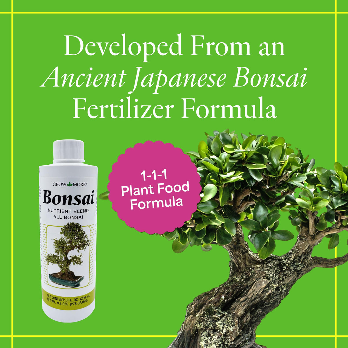 Organic Liquid Bonsai Fertilizer 8 oz Concentrate R7124