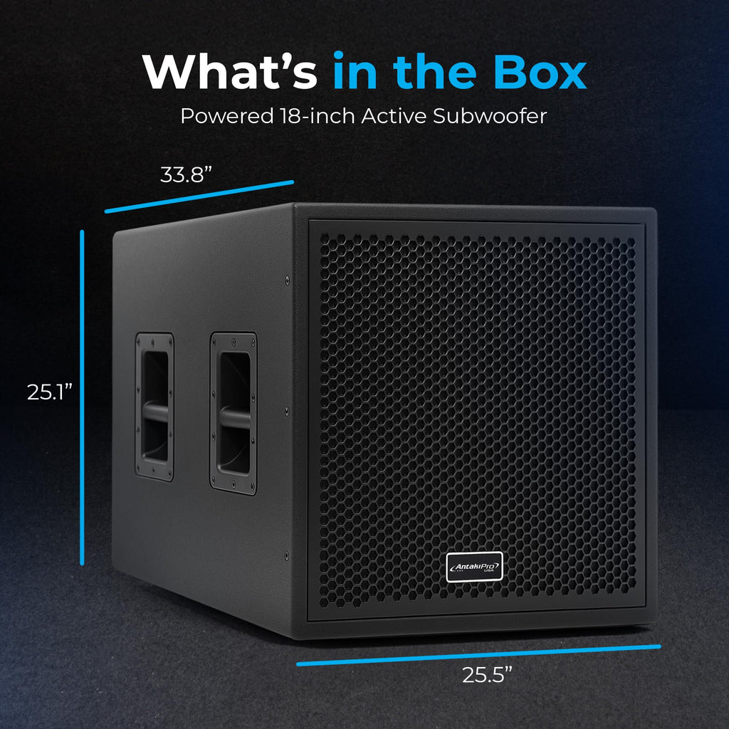 18-Inch Powered Active Subwoofer 2000W T554060