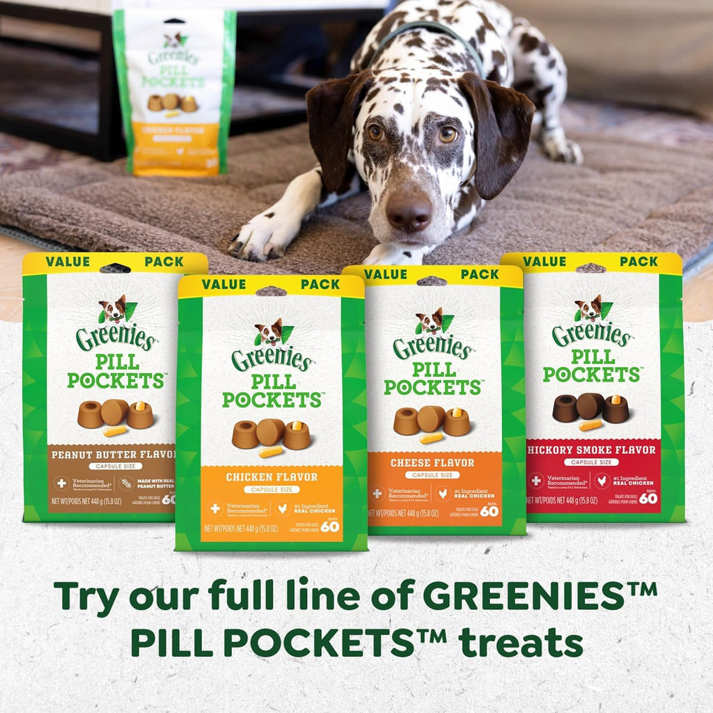 Chicken Flavor Capsule Treats for Dogs 15.8-Ounce 3 Pack Y240889