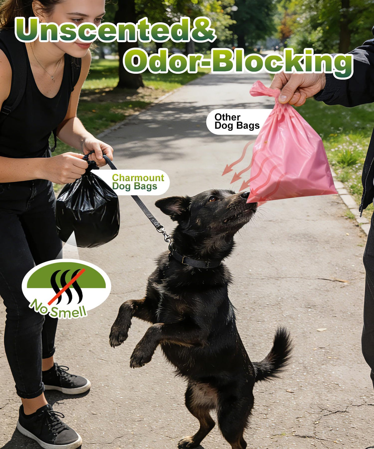 200 Pack Dog Poop Bags Rolls with Dispenser V9687