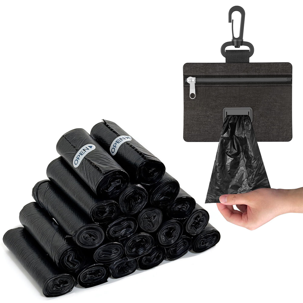200 Pack Dog Poop Bags Rolls with Dispenser V9687
