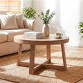 Round Wood Coffee Table A309534