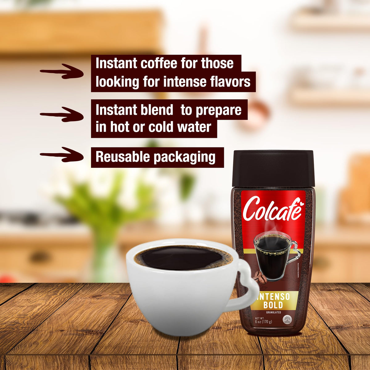 Instant Coffee 6 Ounce (Pack of 3) R35846
