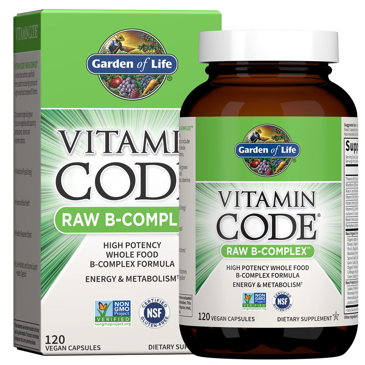 120 Vegan Capsules B-Complex L7338