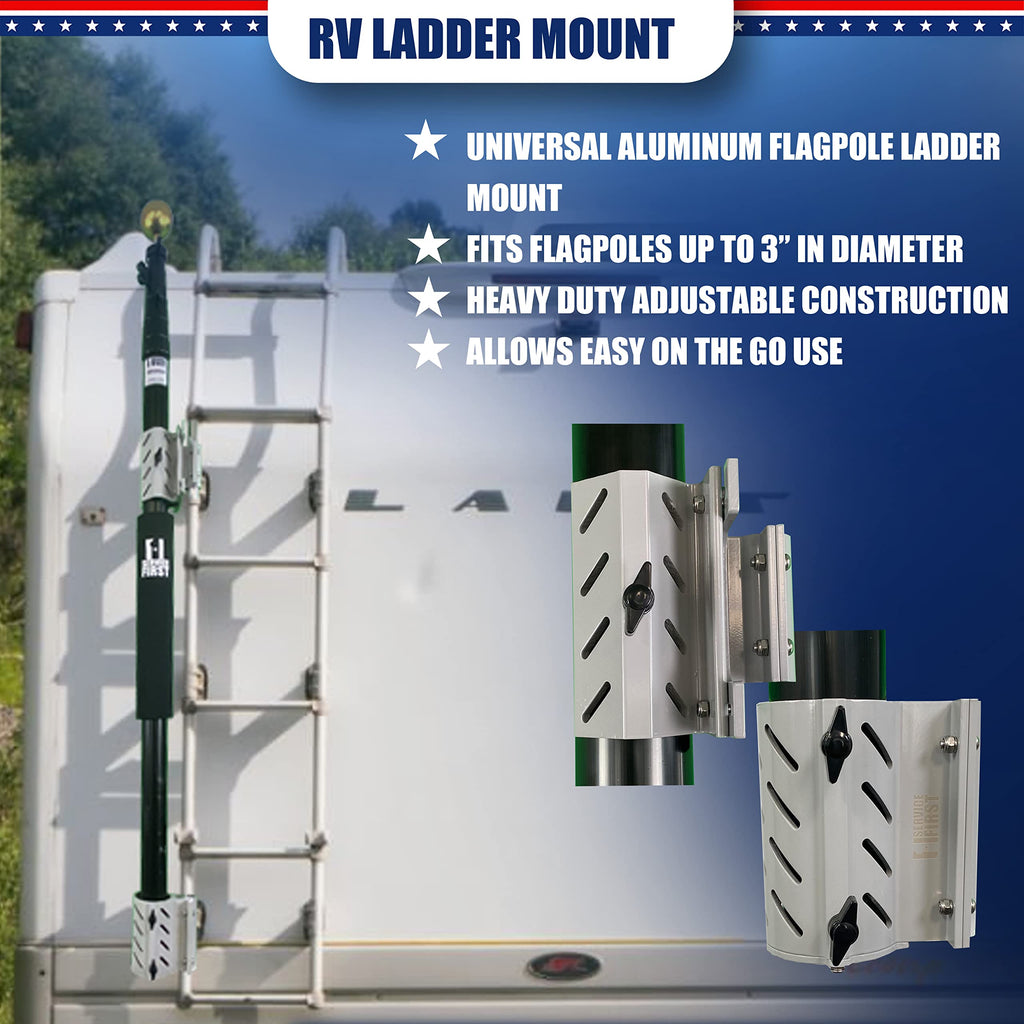 Universal Flag Pole RV Ladder Mount R601