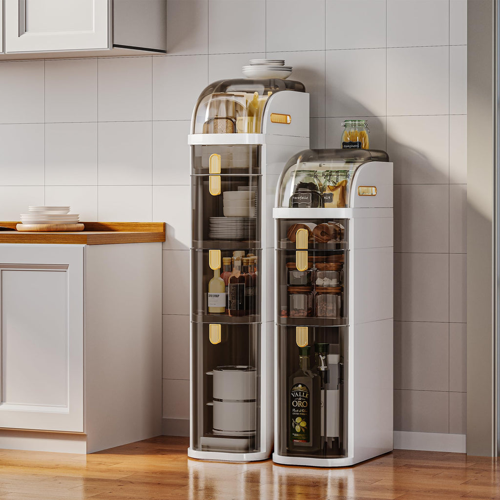 Slim Bathroom Storage Cabinet with Drawers V3340