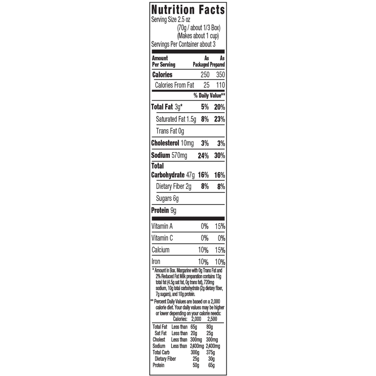 Macaroni & Cheese Dinner 24 ct 7.25 oz O137555