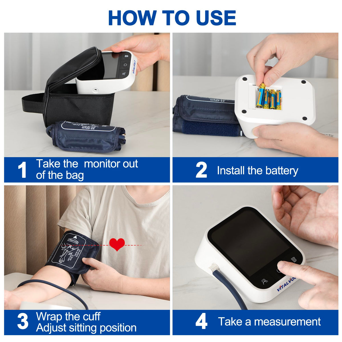 Automatic Arm Blood Pressure Monitor with Adjustable Cuff M23117