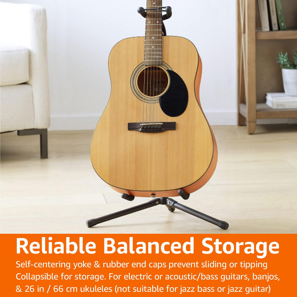 Black Height Adjustable Foldable Guitar Stand S896