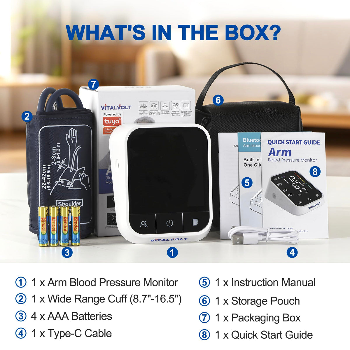 Automatic Arm Blood Pressure Monitor with Adjustable Cuff M23117