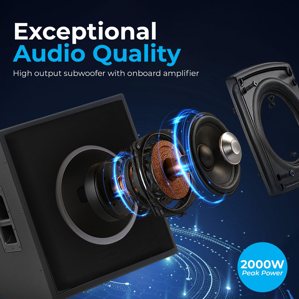 18-Inch Powered Active Subwoofer 2000W T554060