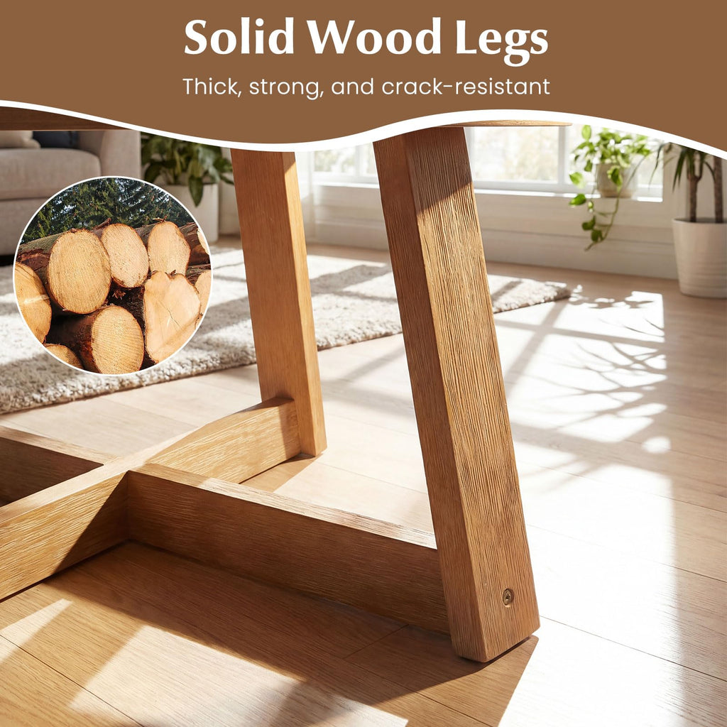 Round Wood Coffee Table A309534