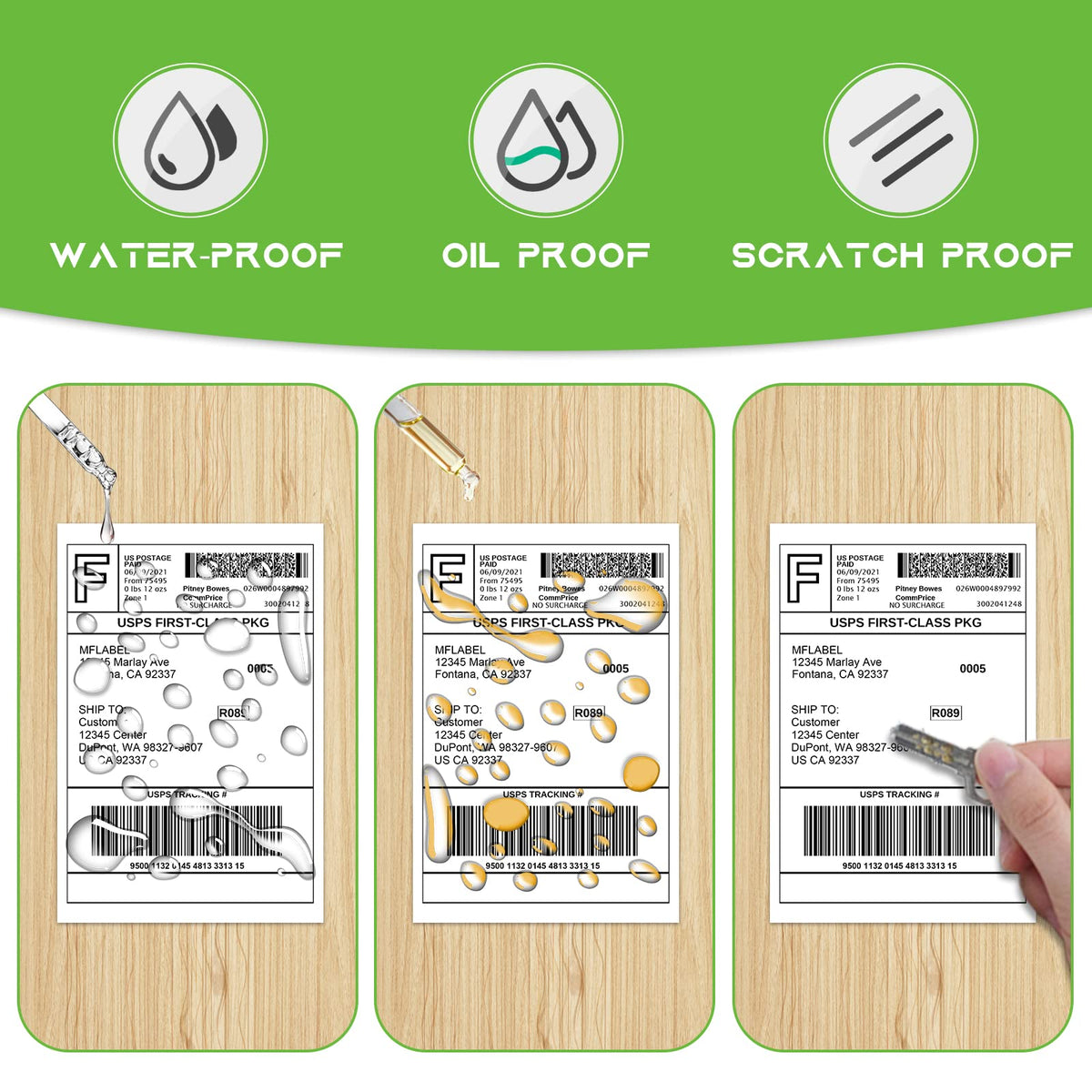 4x6 Direct Thermal Shipping Labels, 4 Rolls, 450 Labels/Roll S5664