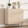 Oak Fluted Sideboard Storage Cabinet with 2 Doors E803643