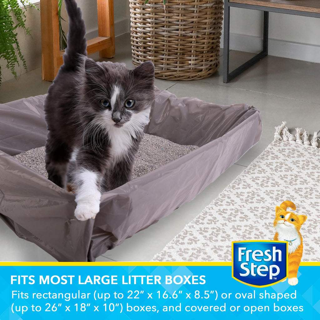 Unscented Drawstring Cat Litter Box Liners, 15 Ct Q38138
