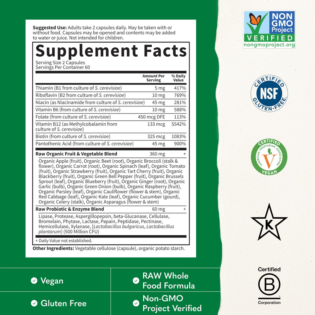 120 Vegan Capsules B-Complex L7338
