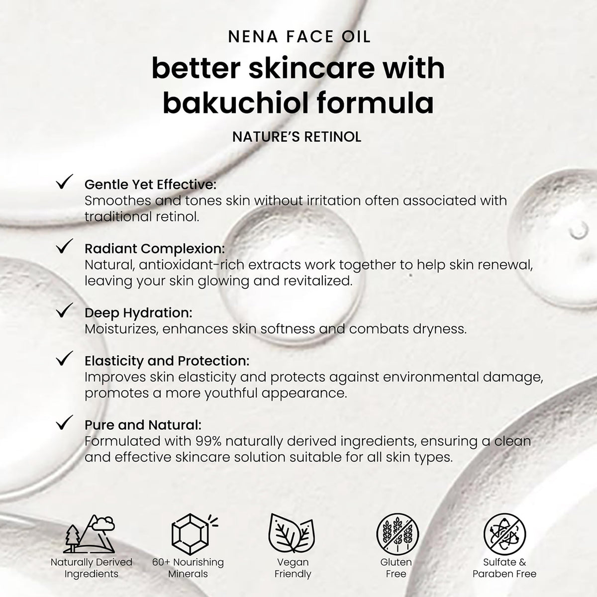 Bakuchiol and Vitamin E Face Oil 1 oz I69816