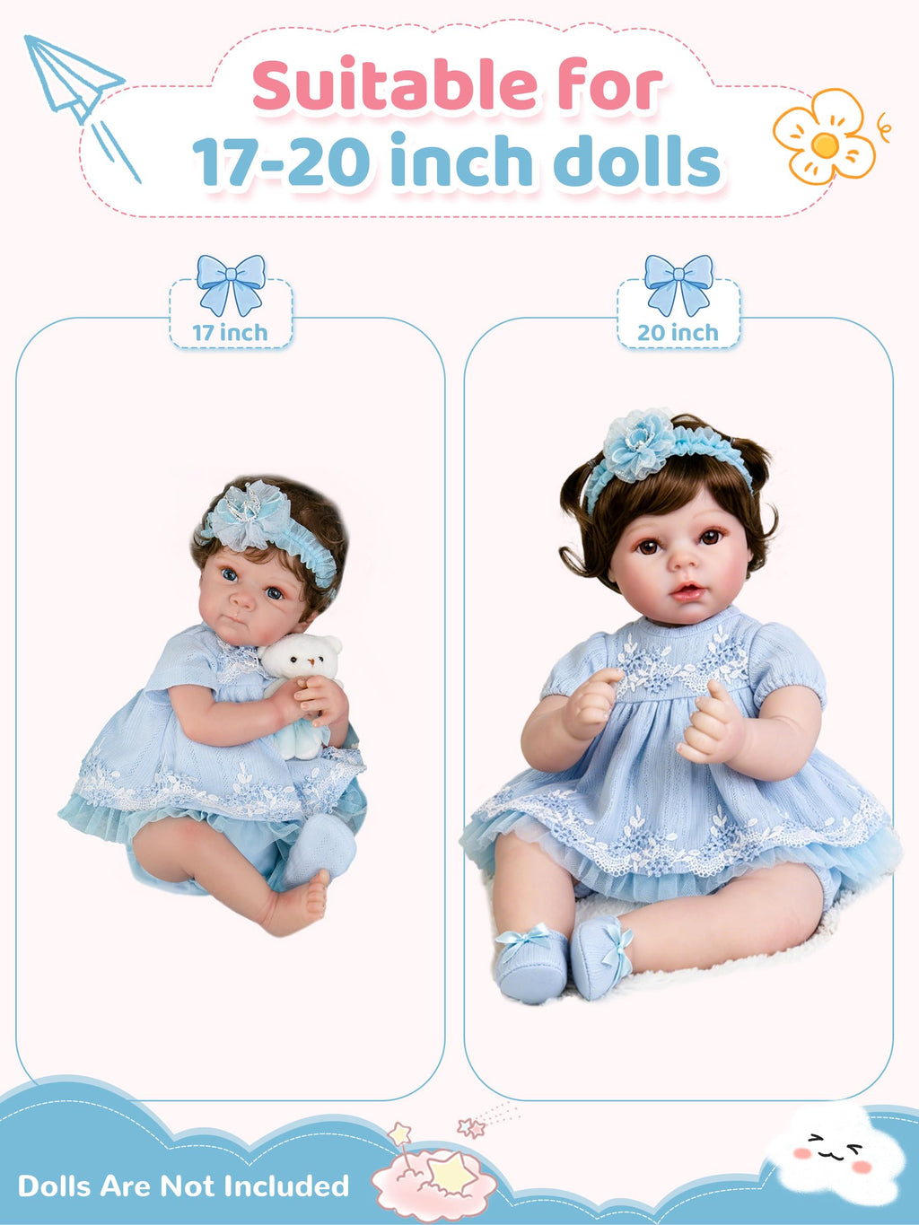 Blue Baby Doll Clothes 17-20 Inches V394657