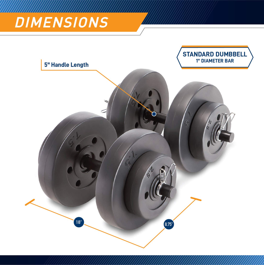 40 lbs Adjustable Dumbbell Set L8051