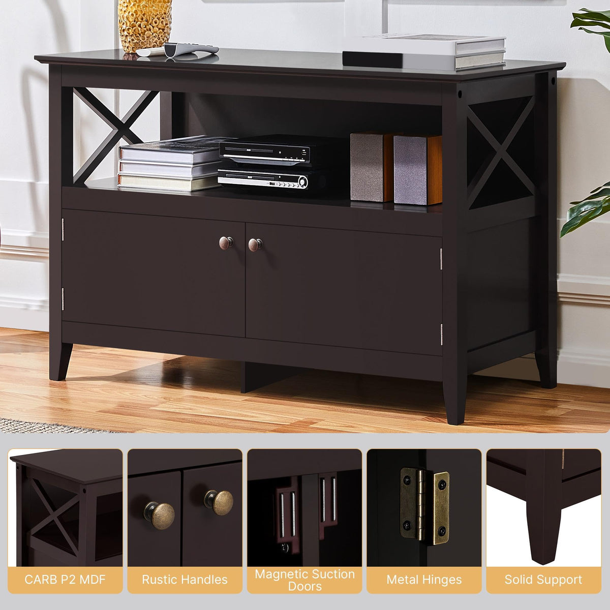 42in TV Stand with Storage H21529