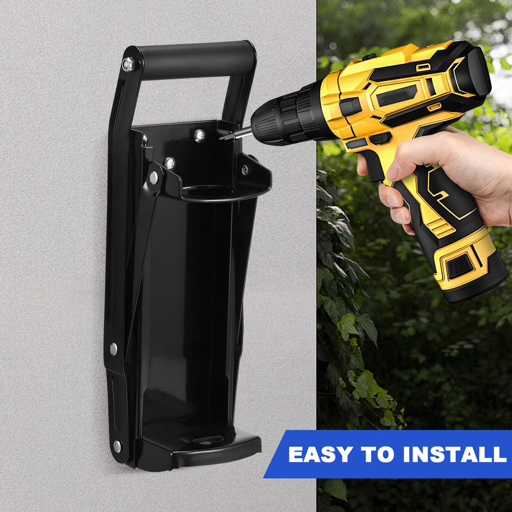 Wall Mounted Stainless Steel Can Crusher with Bottle Opener Q34075
