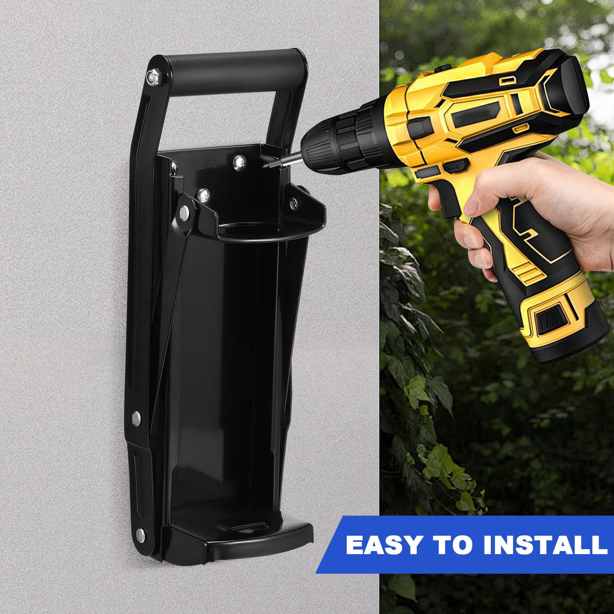 Wall Mounted Stainless Steel Can Crusher with Bottle Opener Q34075