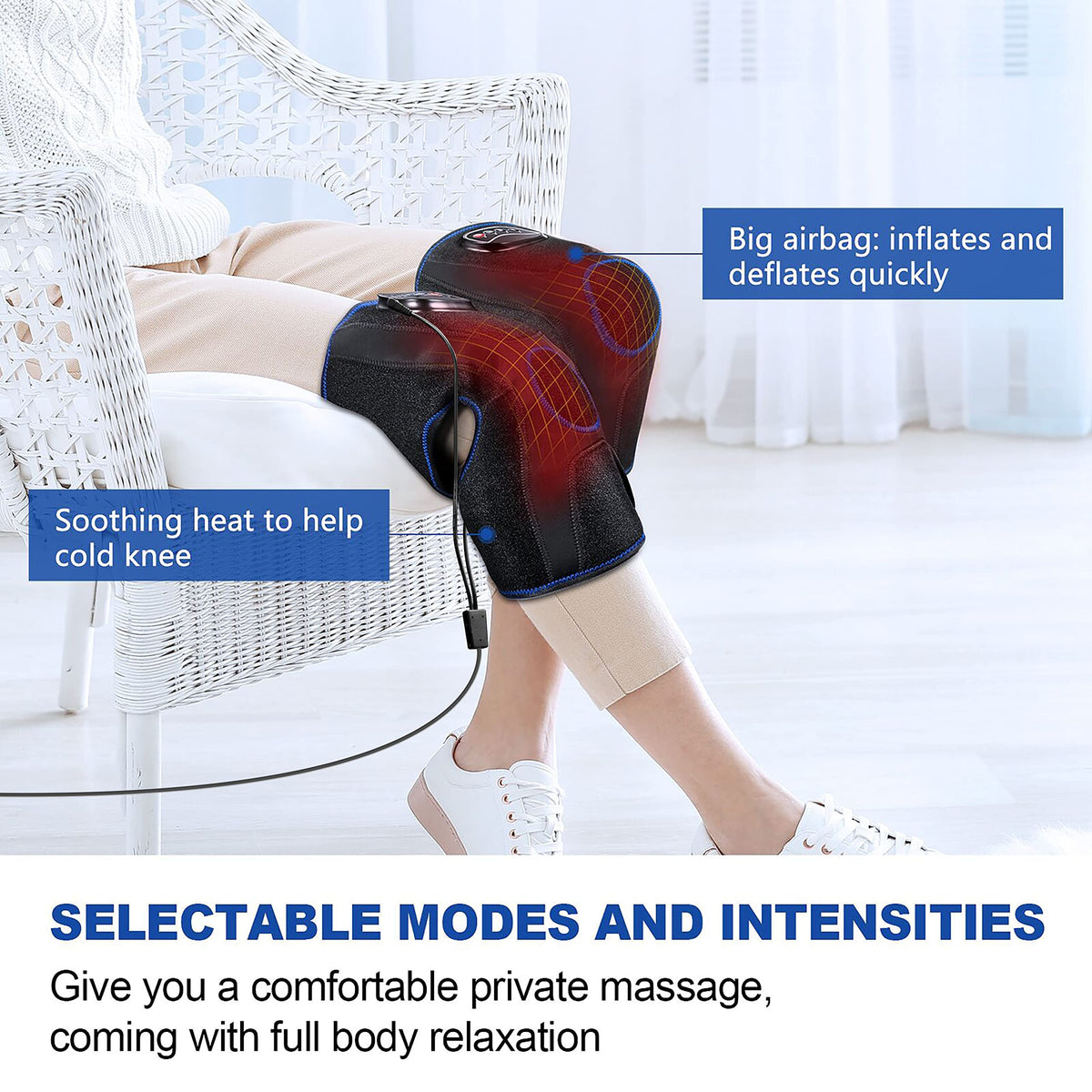 Knee Massager with Heat and Air Compression W13189
