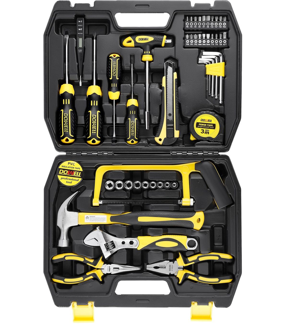 49-Piece Hand Tool Set with Plastic Tool Box J551232