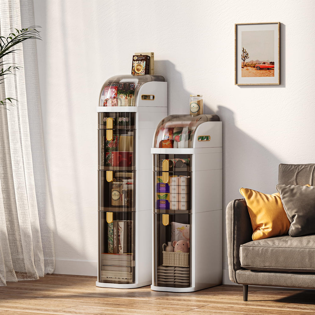 Slim Bathroom Storage Cabinet with Drawers V3340
