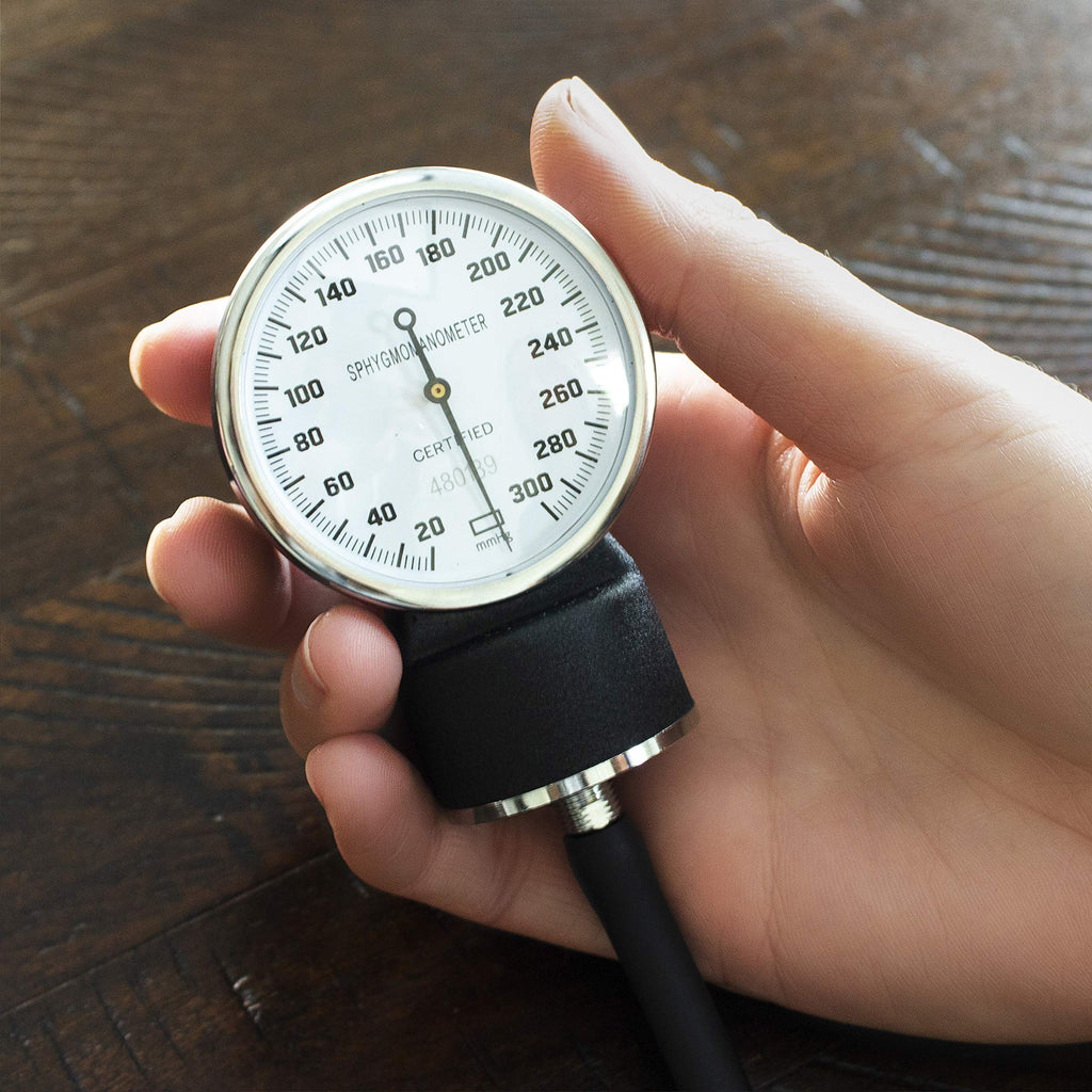 Manual Blood Pressure Monitor with 13-17 Inches Cuff and Attached Stethoscope K748239