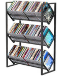 3-Tier CD Storage Metal Display Shelf with Adjustable Divider A3714