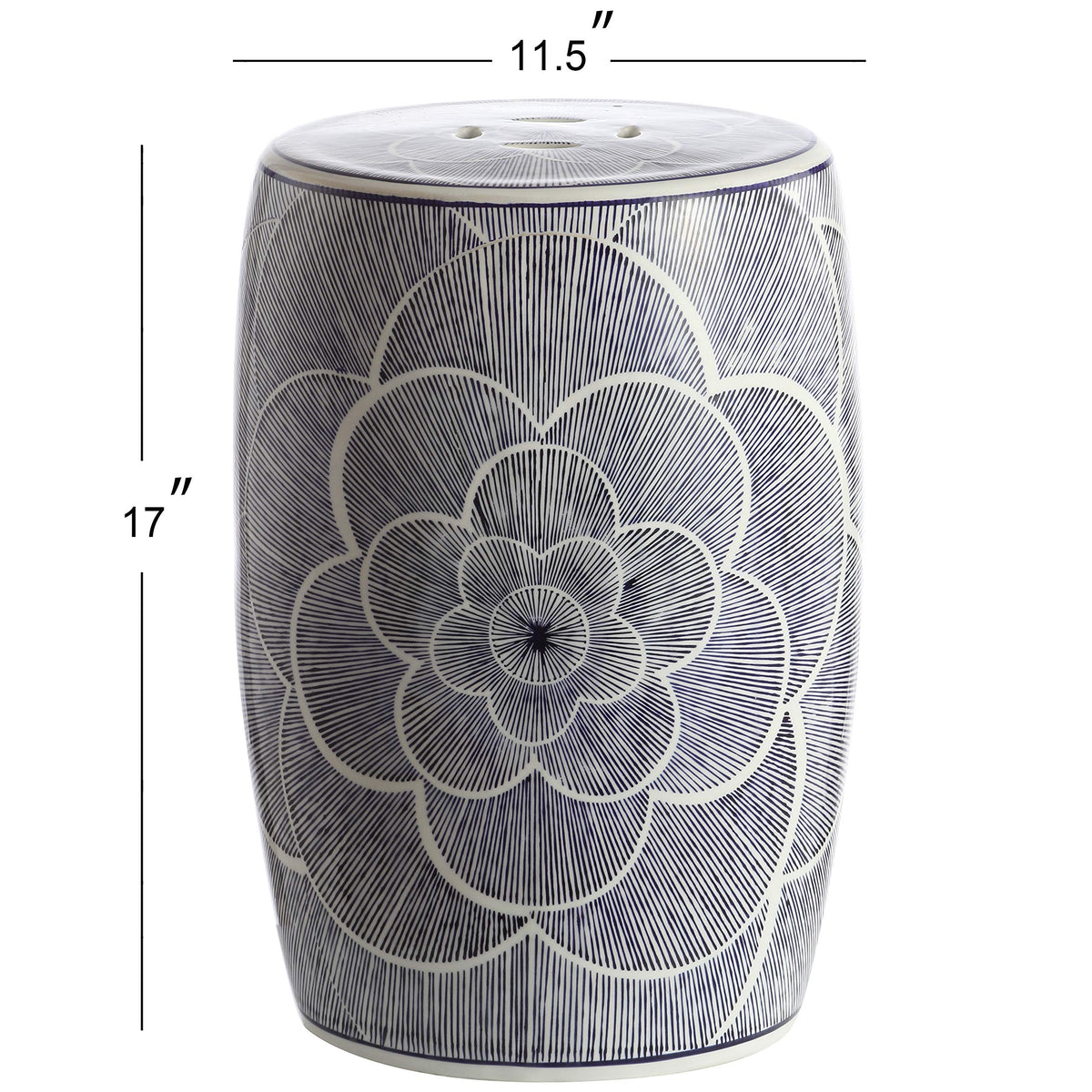 Ceramic Drum Garden Stool Side Table G5688