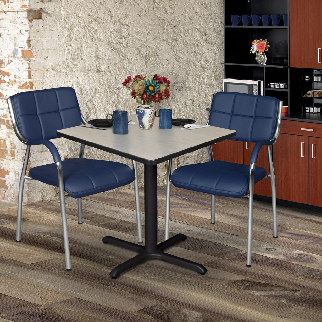 30" Square Breakroom Table Maple T7259