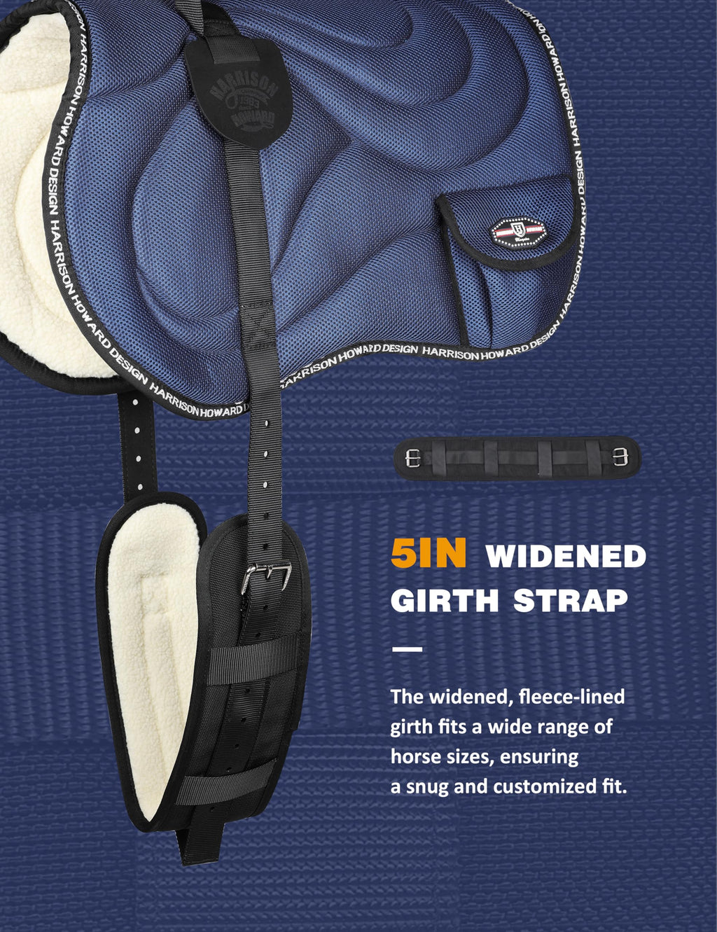 Mesh Bareback Horse Riding Pad with Girth X382
