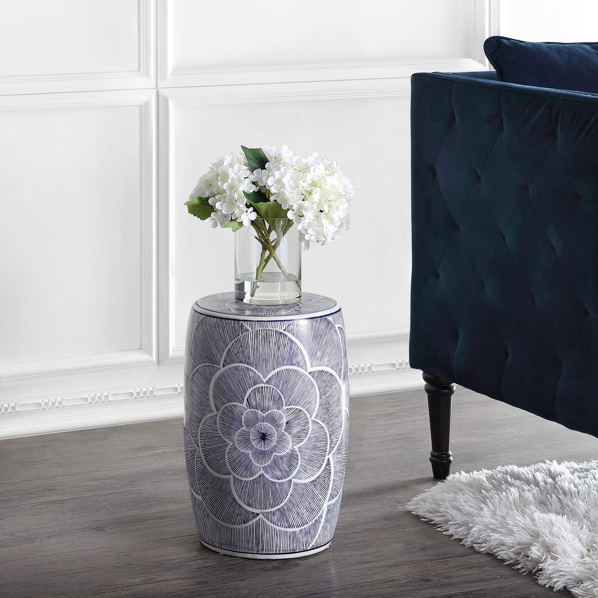 Ceramic Drum Garden Stool Side Table G5688