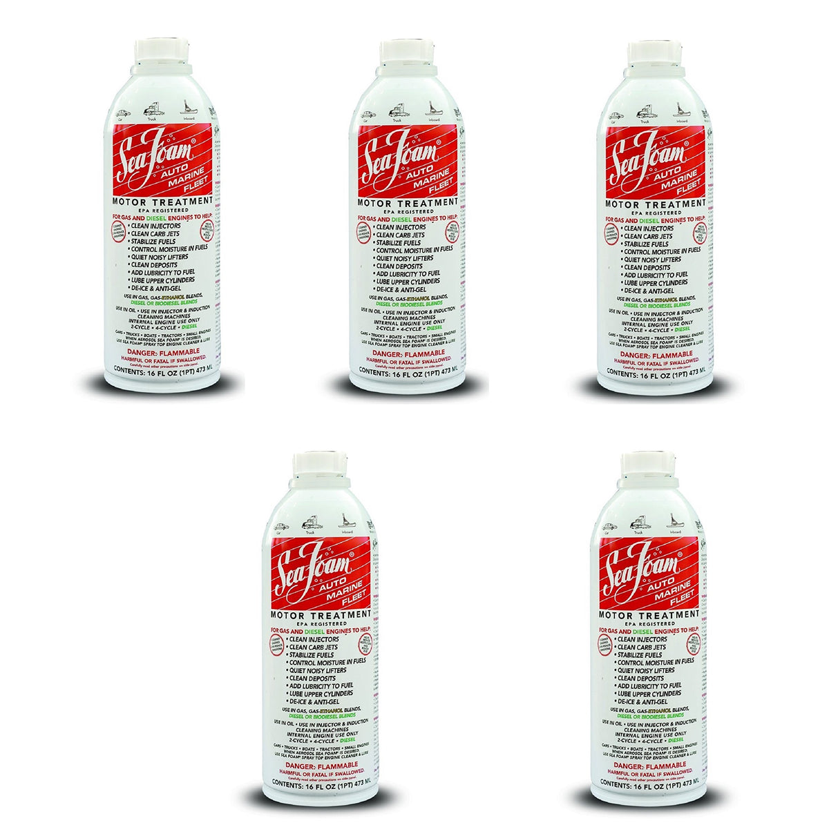 Sea Foam Motor Treatment 5 Pack 16 Ounce V324